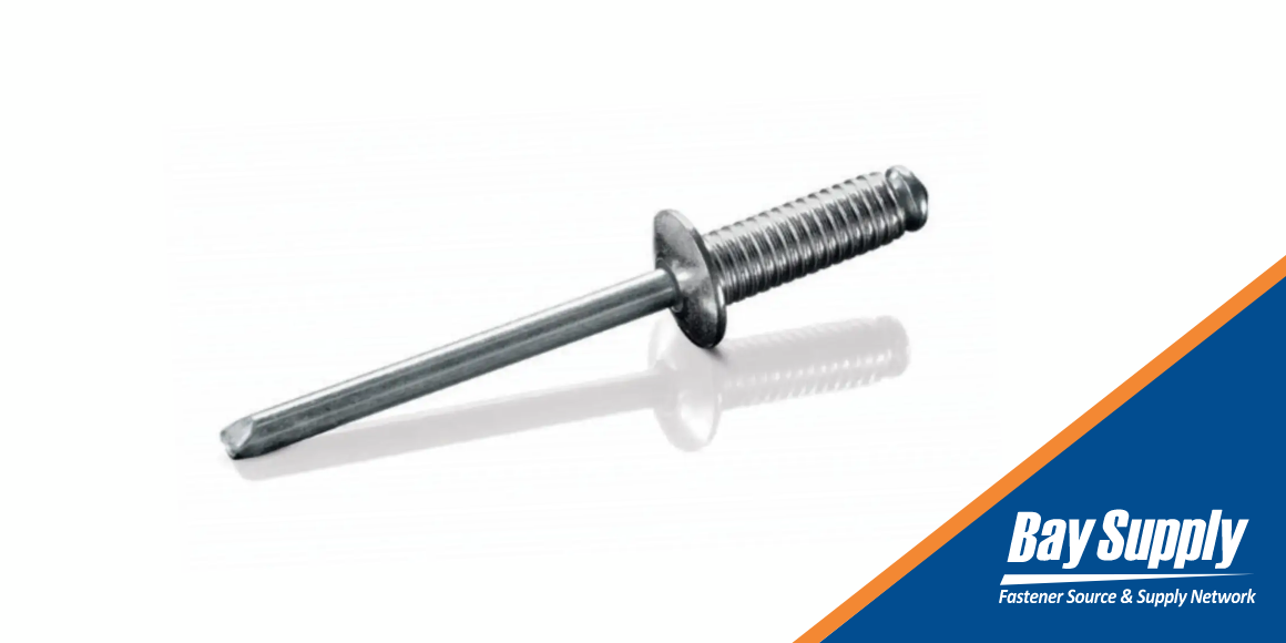 Type of Grooved Blind Rivet on White Background